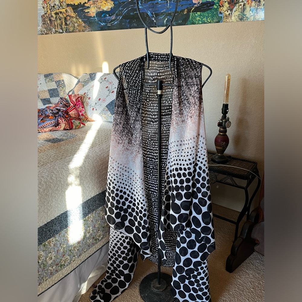 Boutique scarf vest